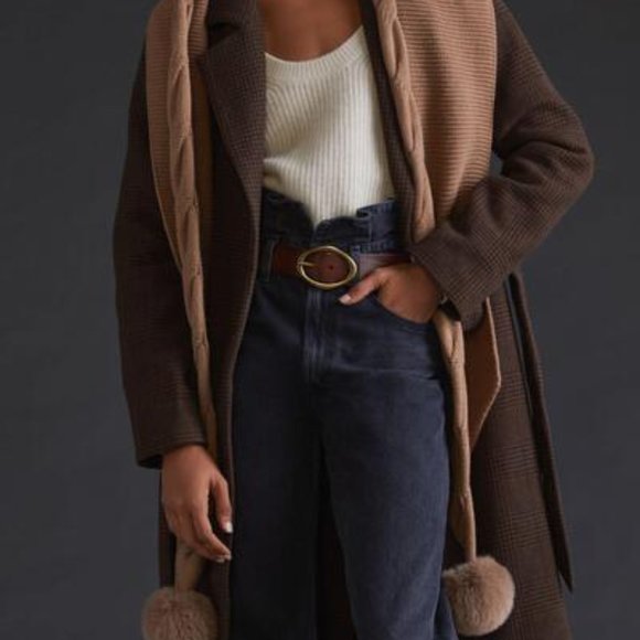 NWT Anthropologie Hooded Pom Pom Scarf main image 6
